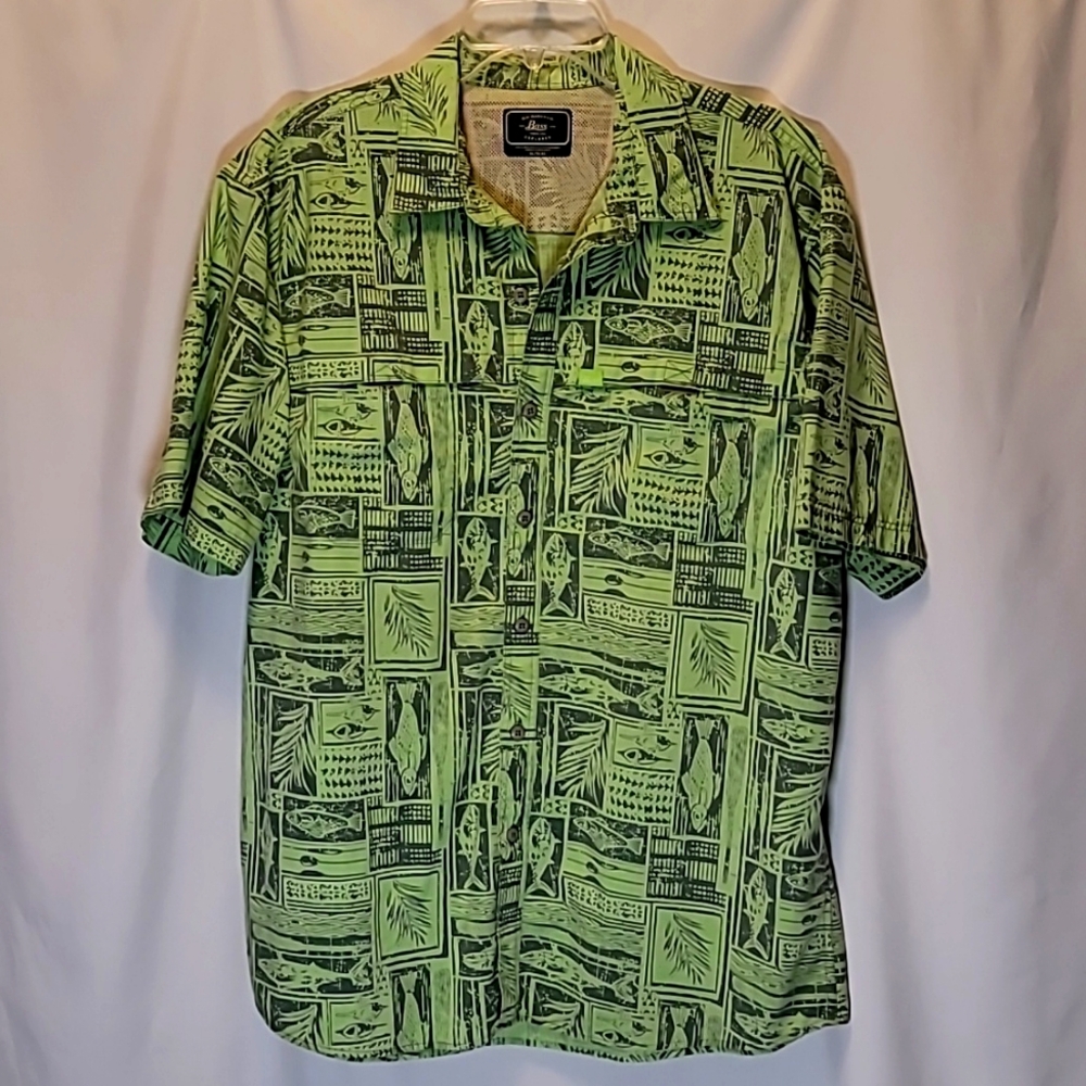 GH Bass shirt explorer short sleeve XL green outdoor